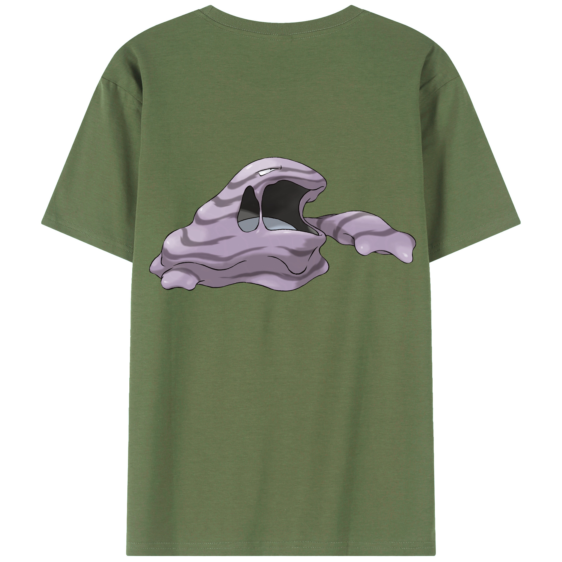 （画像用） ポケットモンスター Pokémon 綿100％ メンズ半袖Tシャツ（バックプリント） 通気性